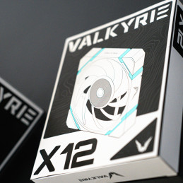 Valkyrie VK-FANX12RW Tietokoneen jäähdytysjärjestelmä Tietokonekotelo Tuuletin musta
