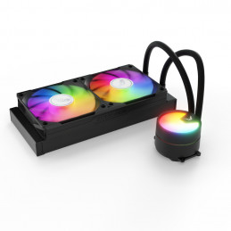 Valkyrie A240 Black Suoritin All-in-one-nesteenjäähdytin 24 cm musta