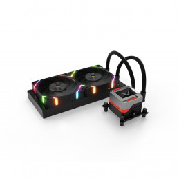 Valkyrie VK-AIOSY240B Tietokoneen jäähdytysjärjestelmä Suoritin All-in-one-nesteenjäähdytin 24 cm musta