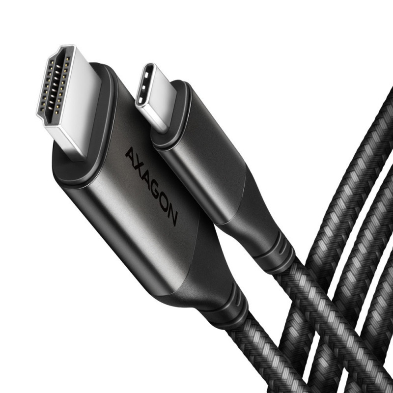 Axagon RVC-HI2MC videokaapeli-adapteri 1,8 m USB Type-C HDMI musta