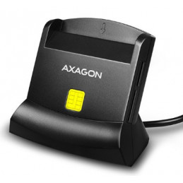 Axagon CRE-SM2 älykortin lukijalaite Sisätila USB USB 2.0 musta