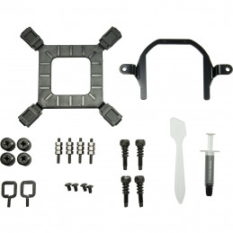Inter-Tech LC-120 RGB Suoritin All-in-one-nesteenjäähdytin 12 cm musta 1 kpl
