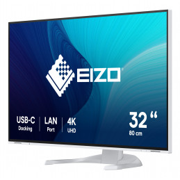EIZO FlexScan EV3240X-WT tietokoneen litteä näyttö 80 cm (31.5") 3840 x 2160 pikseliä 4K Ultra HD LCD Valkoinen