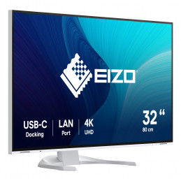 EIZO FlexScan EV3240X-WT tietokoneen litteä näyttö 80 cm (31.5") 3840 x 2160 pikseliä 4K Ultra HD LCD Valkoinen