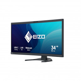 EIZO FlexScan EV3450XC-BK tietokoneen litteä näyttö 86,6 cm (34.1") 3440 x 1440 pikseliä UltraWide Quad HD LCD musta