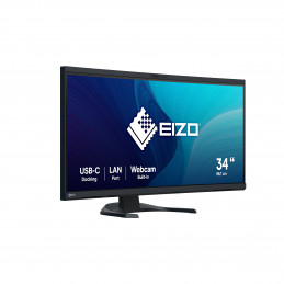 EIZO FlexScan EV3450XC-BK tietokoneen litteä näyttö 86,6 cm (34.1") 3440 x 1440 pikseliä UltraWide Quad HD LCD musta