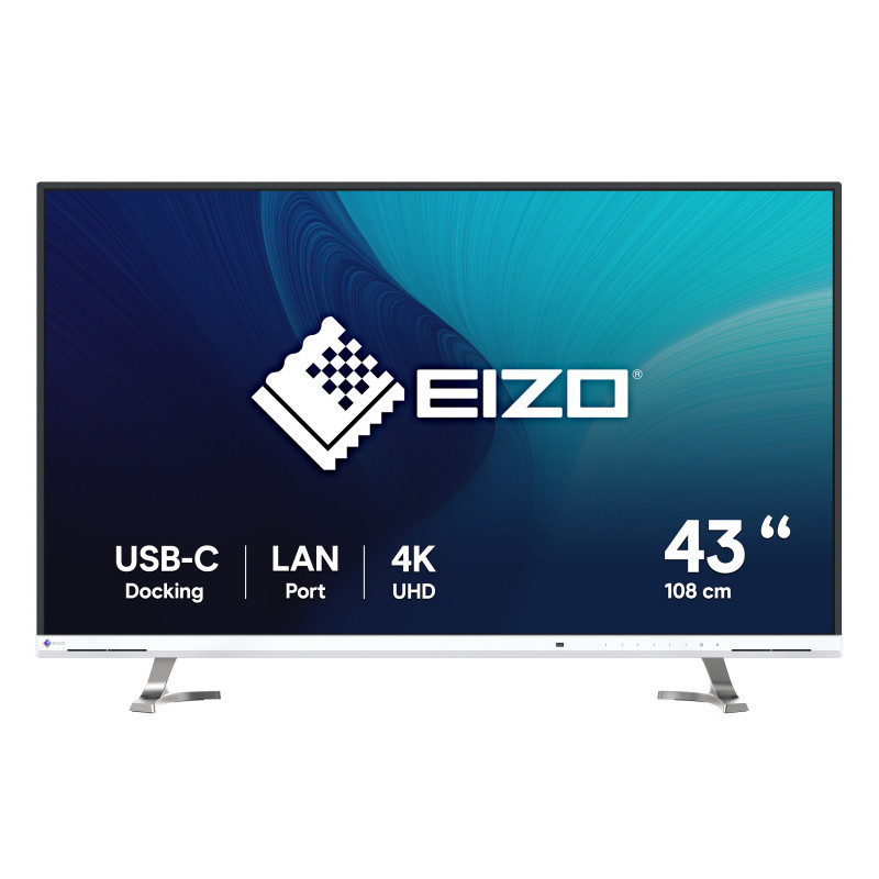 EIZO FlexScan EV4340X-WT tietokoneen litteä näyttö 108 cm (42.5") 3840 x 2160 pikseliä 4K Ultra HD LCD Valkoinen