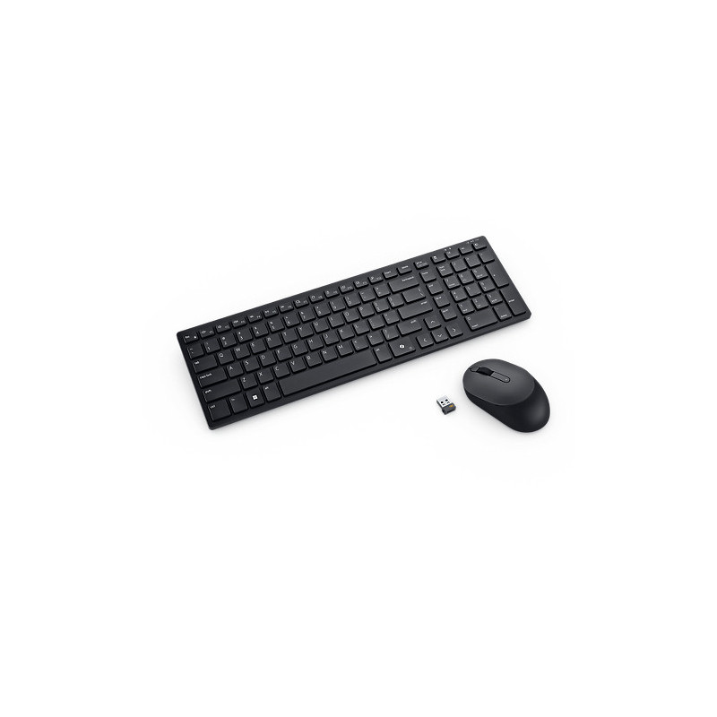 DELL KM555 näppäimistö Sisältää hiiren Universaali RF Wireless + Bluetooth QWERTY Pohjoismainen musta