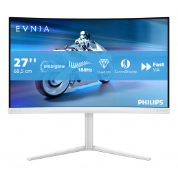 Philips Evnia 5000 27M2C5501 00 tietokoneen litteä näyttö 68,6 cm (27") 2560 x 1440 pikseliä Quad HD LCD Valkoinen