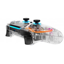 Deltaco Gaming Playstation 4 n langaton peliohjain, läpinäkyvä, makropainikkeet, musta