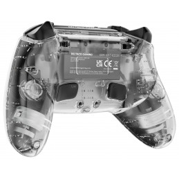 Deltaco Gaming Playstation 4 n langaton peliohjain, läpinäkyvä, makropainikkeet, musta