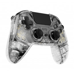 Deltaco Gaming Playstation 4 n langaton peliohjain, läpinäkyvä, makropainikkeet, musta