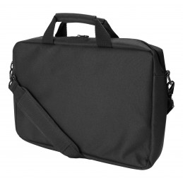 Deltaco Kierrätetystä polyesteristä valmistettu 14" kannettavan laukku, musta