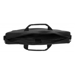 Deltaco Kierrätetystä polyesteristä valmistettu 14" kannettavan laukku, musta