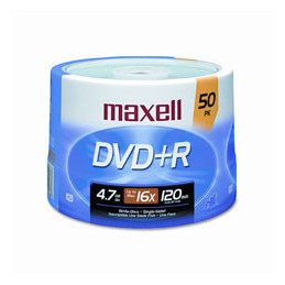 Maxell DVD+R 4.7GB 16x Spindle 50pk 4,7 GB 50 kpl