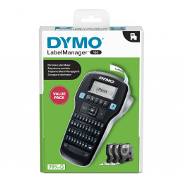 DYMO Labelmanager 160 Value Pack Beschriftungsgerät Geeignet für Schriftband D1 12 mm 9