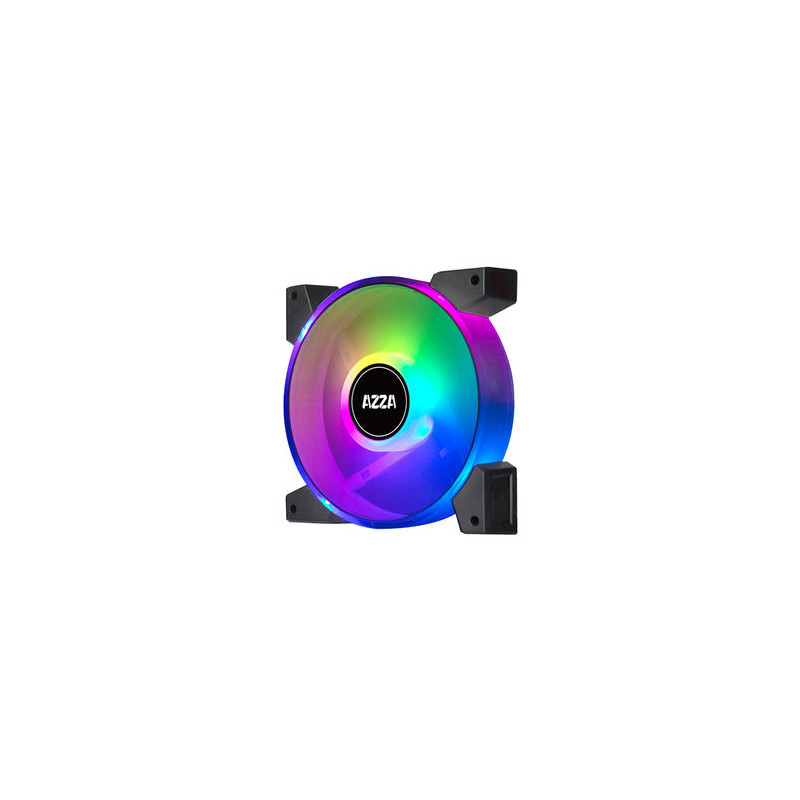 Azza HURRICANE II Tietokonekotelo Ilmanjäähdytin 12 cm musta, Valkoinen