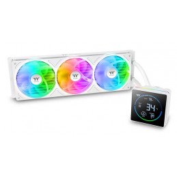 Thermaltake TH360-S V3 ARGB Suoritin All-in-one-nesteenjäähdytin 12 cm Musta, Valkoinen 1 kpl
