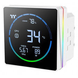 Thermaltake TH360-S V3 ARGB Suoritin All-in-one-nesteenjäähdytin 12 cm Musta, Valkoinen 1 kpl