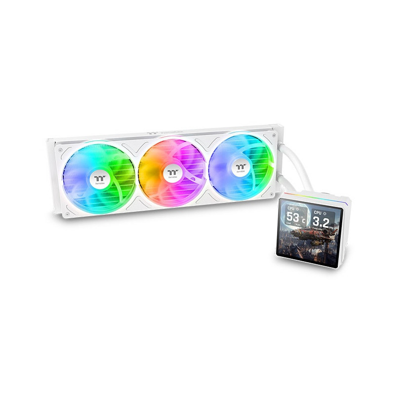 Thermaltake TH360 V3 Ultra ARGB Suoritin All-in-one-nesteenjäähdytin 12 cm Valkoinen 1 kpl