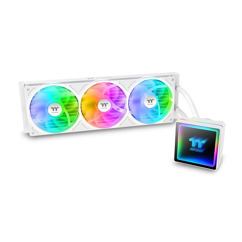Thermaltake TH360 V3 ARGB Suoritin All-in-one-nesteenjäähdytin 12 cm Valkoinen 1 kpl