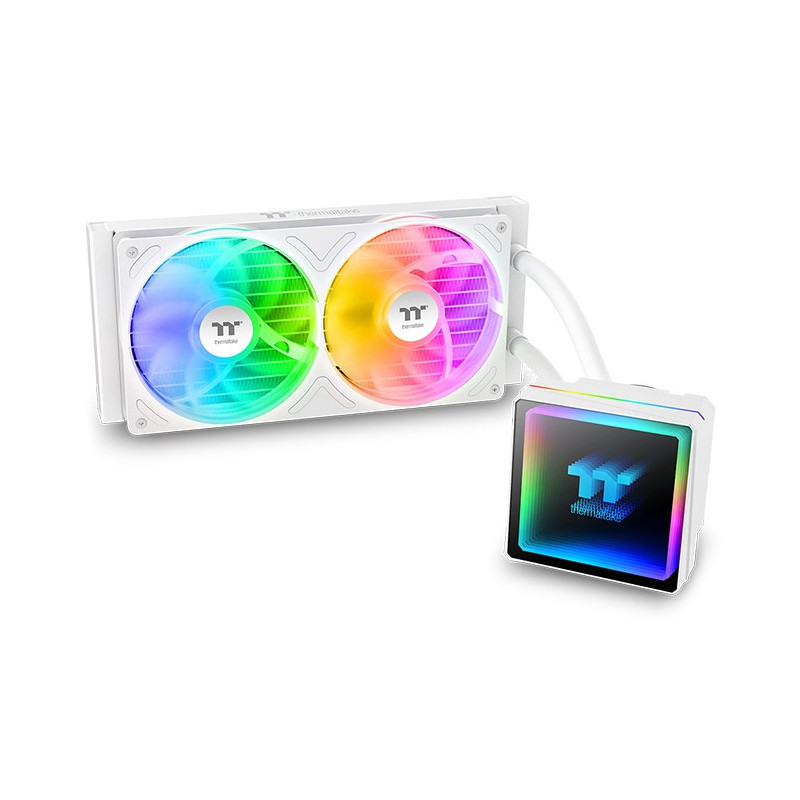 Thermaltake TH240 V3 ARGB Suoritin All-in-one-nesteenjäähdytin 12 cm Valkoinen 1 kpl
