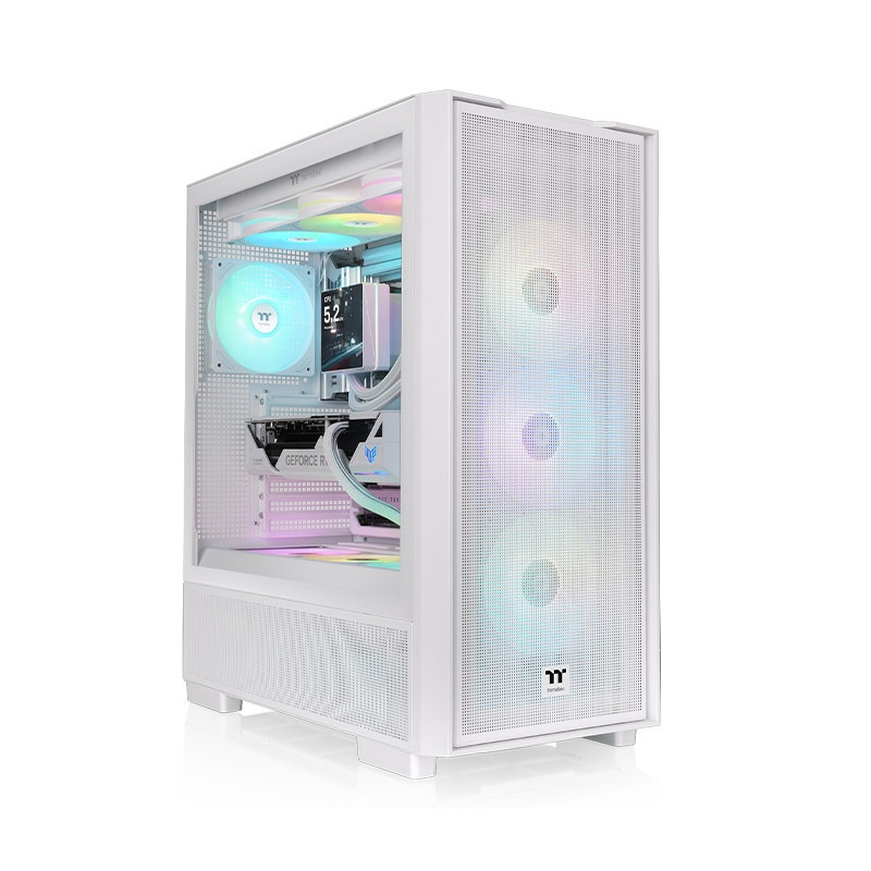Thermaltake S380 TG ARGB Midi Tower musta, Valkoinen