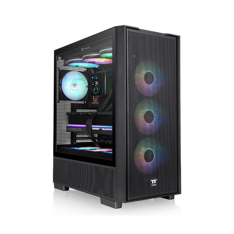Thermaltake S380 TG ARGB Midi Tower musta
