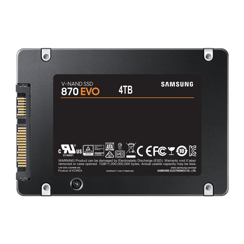 Samsung 870 EVO 4 TB 2.5" Serial ATA III V-NAND MLC