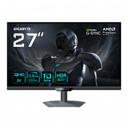 GIGABYTE G27Q20 tietokoneen litteä näyttö 68,6 cm (27") 2560 x 1440 pikseliä Quad HD LED Musta