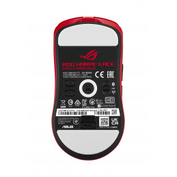 ASUS ROG Harpe II Ace RED hiiri Pelaaminen Oikeakätinen RF Wireless + Bluetooth + USB Type-A Optinen 42000 DPI