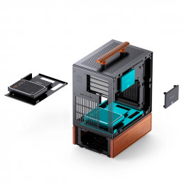 Jonsbo T7 Midi Tower Musta, Puu