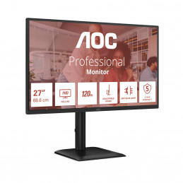 AOC 27E4CV tietokoneen litteä näyttö 68,6 cm (27") 1920 x 1080 pikseliä Full HD LED Musta