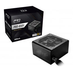 Asrock PRO-650G virtalähdeyksikkö 650 W 24-pin ATX ATX Musta