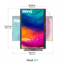 BenQ PD2770U tietokoneen litteä näyttö 68,6 cm (27") 3840 x 2160 pikseliä 4K Ultra HD LCD Musta
