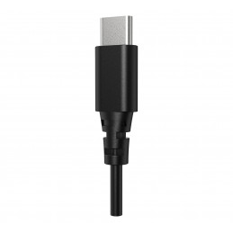 Deltaco HL-50C Headset, 40mm element, USB-C, volume control black