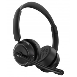 Deltaco HL-100 kuulokkeet ja kuulokemikrofoni Langaton Pääpanta Puhelut Musiikki Bluetooth Latausteline Musta