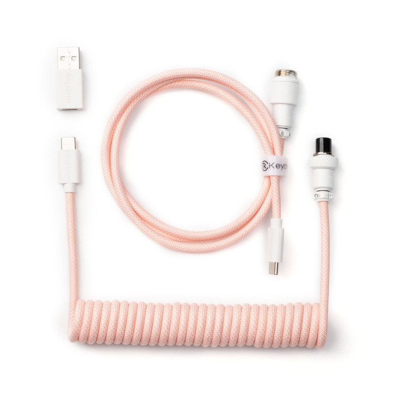 Keychron CAB-15 USB-kaapeli 1,36 m USB C Vaaleanpunainen