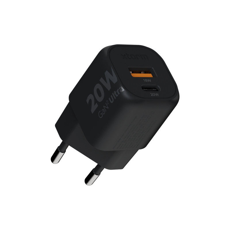 Xtorm XEC0201 mobiililaitteen laturi Älypuhelin Musta AC Pikalataus Sisätila