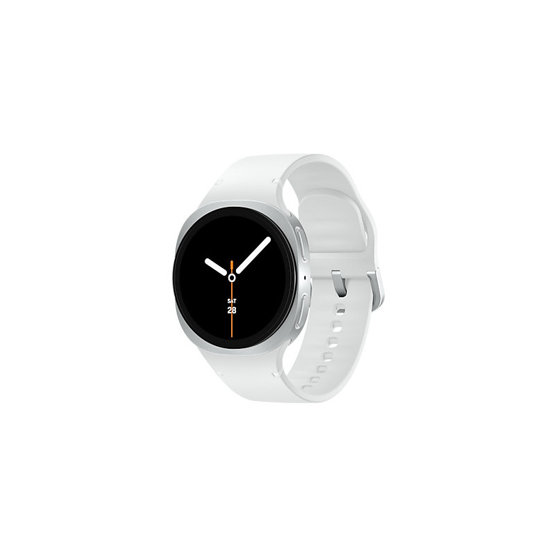 Samsung Galaxy Watch 8 3,3 cm (1.3") AMOLED 40 mm Digitaalinen 438 x 438 pikseliä Kosketusnäyttö 4G Hopea Wi-Fi GPS