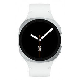 Samsung Galaxy Watch 8 3,3 cm (1.3") AMOLED 40 mm Digitaalinen 438 x 438 pikseliä Kosketusnäyttö 4G Hopea Wi-Fi GPS