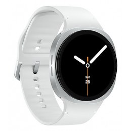 Samsung Galaxy Watch 8 3,81 cm (1.5") AMOLED 44 mm Digitaalinen 480 x 480 pikseliä Kosketusnäyttö Hopea Wi-Fi GPS (satelliitti)