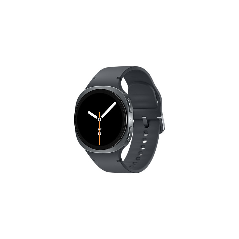 Samsung Galaxy Watch 8 3,3 cm (1.3") AMOLED 40 mm Digitaalinen 438 x 438 pikseliä Kosketusnäyttö Grafiitti Wi-Fi GPS