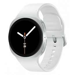 Samsung Galaxy Watch 8 3,3 cm (1.3") AMOLED 40 mm Digitaalinen 438 x 438 pikseliä Kosketusnäyttö Hopea Wi-Fi GPS (satelliitti)