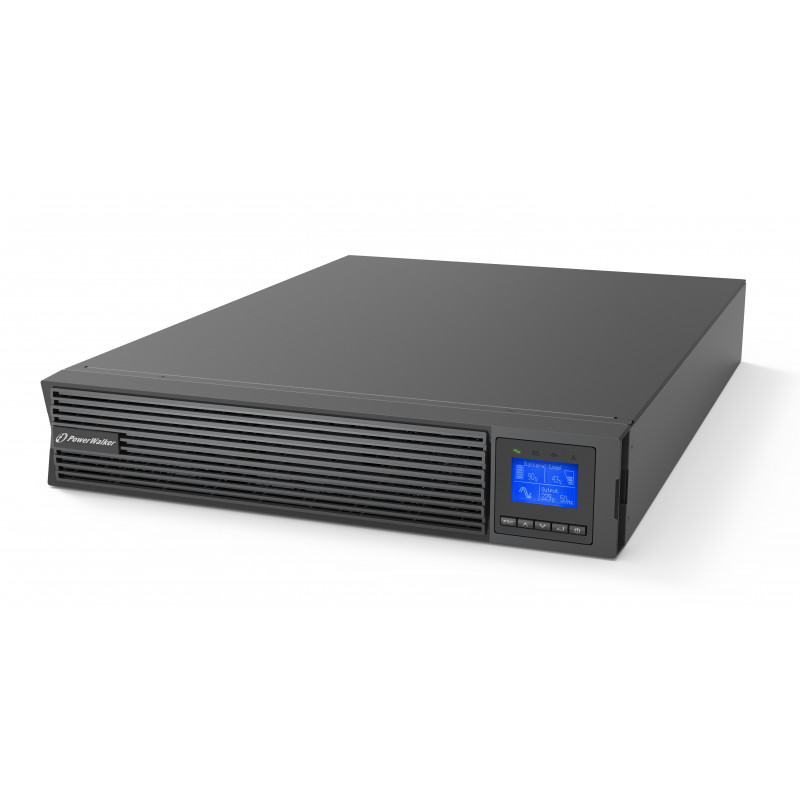 PowerWalker VFI 3000 ICR IoT UPS-virtalähde Taajuuden kaksoismuunnos (verkossa) 3 kVA 3000 W 9 AC-pistorasia(a)