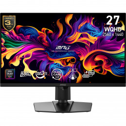 MSI MPG 271QRDE QD-OLED X50 tietokoneen litteä näyttö 67,3 cm (26.5") 2560 x 1440 pikseliä Wide Quad HD Musta