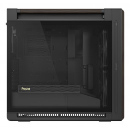 ASUS ProArt PA602 Wood Edition Modern Black - Tempered Glass Panel Midi Tower Musta, Puu