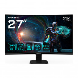 GIGABYTE GS27QCA tietokoneen litteä näyttö 68,6 cm (27") 2560 x 1440 pikseliä Quad HD LED Musta