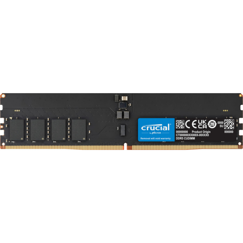 Crucial CT32G64C52CU5 muistimoduuli 32 GB 1 x 32 GB DDR5 6400 MT s 288-pin DIMM
