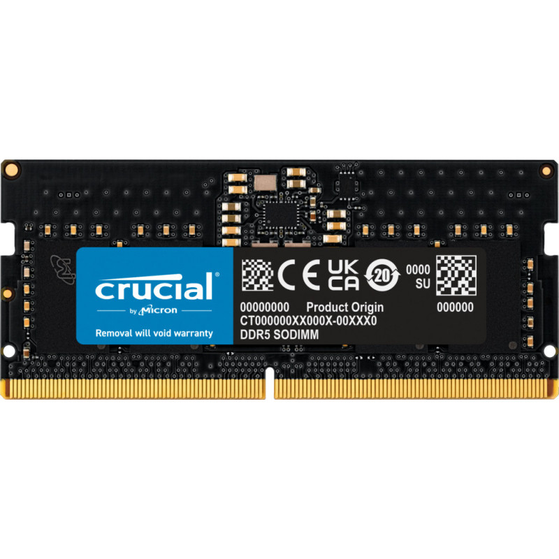 Crucial CT8G56C46S5T muistimoduuli 8 GB 1 x 8 GB DDR5 262-pin SO-DIMM ECC